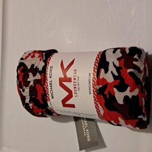 Michael Kors Red Camouflage Pajama Pants, Size XL